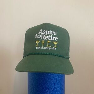 Aspire to retire hat by hotel margarita